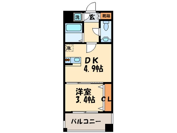 Ｎｏ.６２TOWERSAVANTGARDE博多の物件間取画像